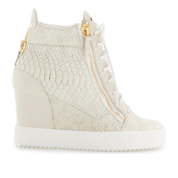 Giuseppe Zanotti Ofelia Embossed Wedge Sneaker - Picture 4 of 16